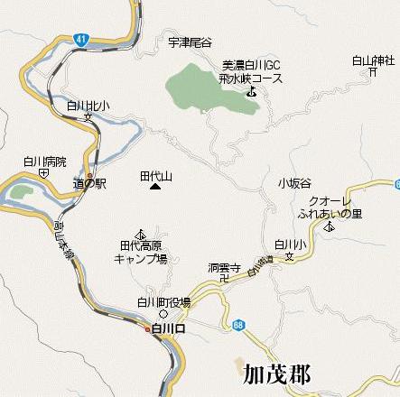美濃白川町拡大地図
