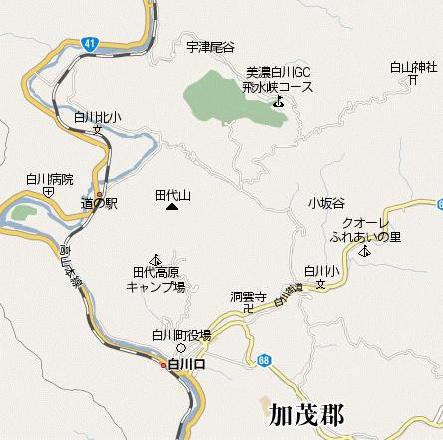 美濃白川町拡大地図