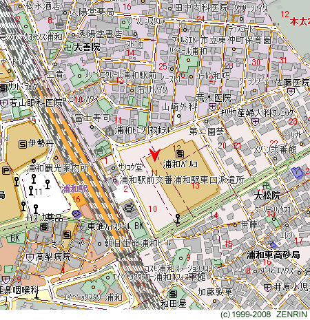 地図：浦和コミュニティセンター