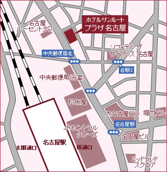 地図：虎ノ門パストラル新館6階　アジュール